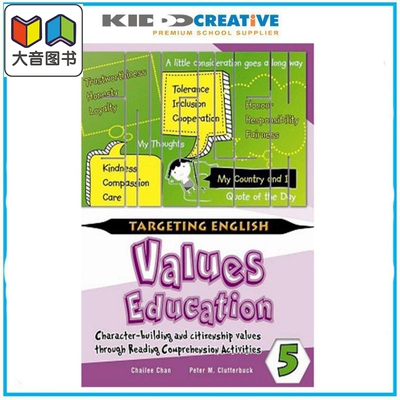 Targeting English Values Education Through Comprehension Book 5 针对英语价值观教育书 5 英语学习 港台原版 大音