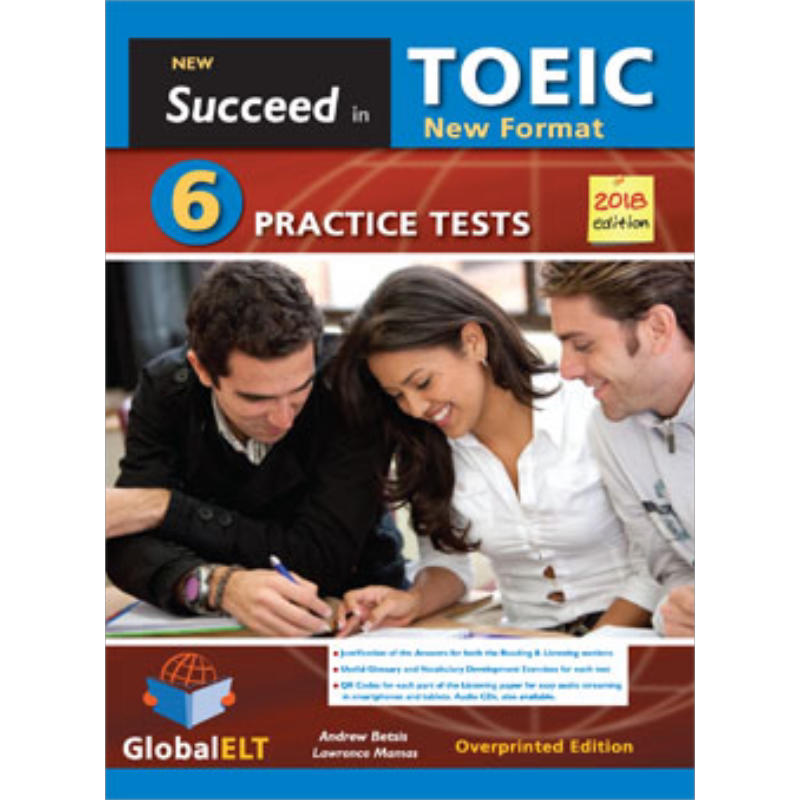 Succeed in TOEIC- NEW 2018 FORMAT- 6 Practice Tests Succeed托业考试-新2018考纲-6个练习测试-带答案套印版 大音