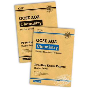 化学 Grade AQA Chemistry 套装 Practice 英国进口原版 Higher GCSE Pack CGP 书 Papers