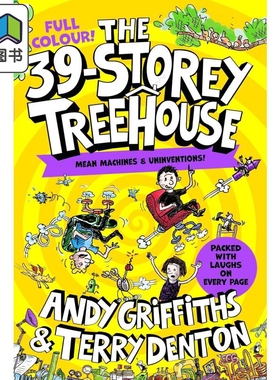 树屋故事3 全彩版 39层小屁孩树屋历险记The 39-Storey Treehouse Colour Edition英文原版 儿童漫画故事小初文学 大音