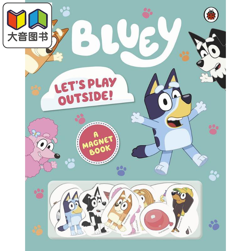小蓝狗布鲁伊 Bluey: Lets Play Outside! 我们去外面玩吧! 英文原版儿童绘本 卡通动画故事图画书 精品绘本 大音