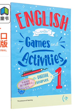 英语单词练习1 配在线游戏和活动ENGLISH WITH...digital games and activities 1英文原版ELT英语教材与教学教辅 大音