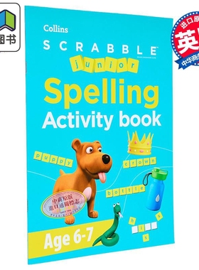 SCRABBLE™ Junior Spelling Activity Book Age 6-7 柯林斯少儿拼写活动书 6-7岁 大音