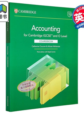 剑桥IGCSE&Olevel会计教材含电子账号2年 Cambridge IGCSE O Level Accounting Coursebook with Digital Access 大音
