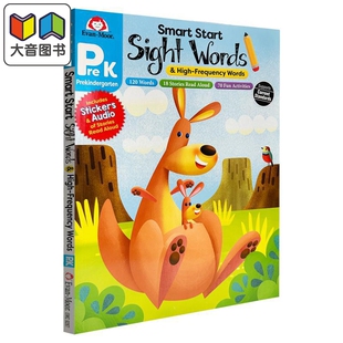 Smart Start Sight Words Grade PreK 聪慧启蒙系列 高频词 幼儿园小中班 Evan-Moor 英文原版英语词汇阅读练习册 大音