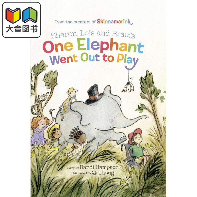 Qin Leng Skinnamarink同作者 One Elephant Went Out to Play大象逃跑了英文原版进口图书儿童绘本故事图画书大音