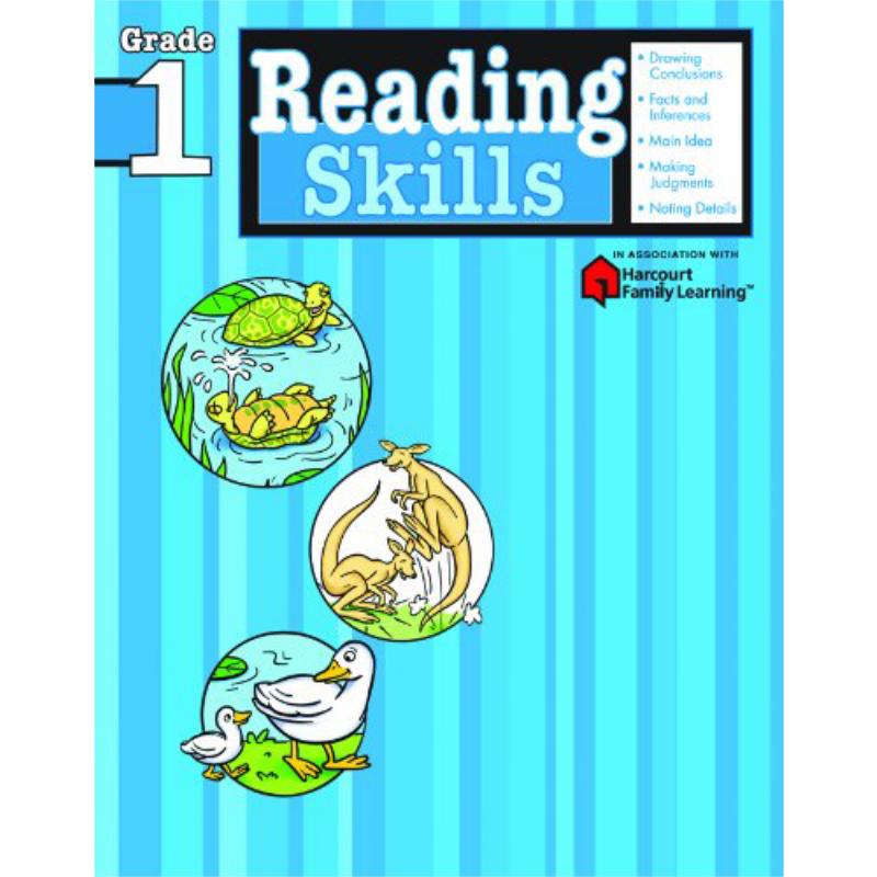 预售 Harcourt Family Learning Flash Kids Reading Skills Grade 1 一年级 阅读技巧 英文原版 哈考特英语学习辅助教材练习册