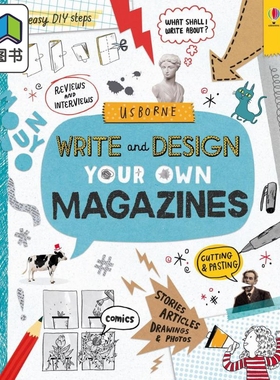 WRITE AND DESIGN YOUR OWN MAGAZINES 自己写:杂志创作 英文原版 进口童书 儿童工具书 写作参考书 精品儿童读物 大音