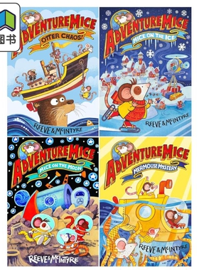 冒险鼠 Adventuremice Series 4 Books Collection Set 英文原版 儿童冒险故事 少儿英语读物 进口童书 5岁以上 大音