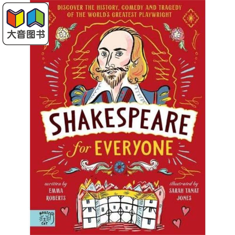 Shakespeare for Everyone每个人的莎士比亚 Sarah Tanat Jones英文原版进口儿童绘本名人传记故事书 7-10岁