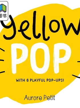 颜色立体书 黄色 Yellow Pop With 6 Playful Pop-Ups 英文原版 儿童纸板书 亲子绘本 早教认知图画书 进口 1-3岁 大音