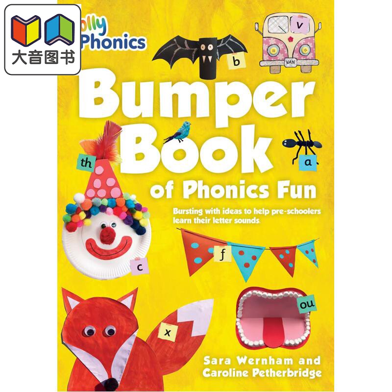 Bumper Book of Phonics Fun 快乐自然拼读拼读家庭趣味活动书  英文原版进口多感官教学 字母发音 Jolly Phonics 大音