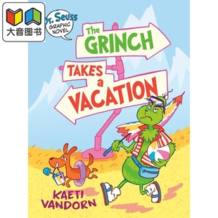 桥梁漫画 苏斯博士 格林奇的度假 Dr. Seuss Graphic Novel The Grinch Takes a Vacation 英文原版 儿童图画小说 大音