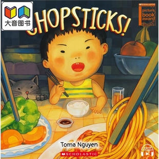 兒童繪本 Chopsticks Toma 英文原版 學(xué)樂繪本比比 筷子故事 親子繪本 Nguyen 3到6歲 大音