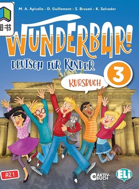 WUNDERBAR! 3 downloadable digital book 德语少儿教材 3级 学生书 电子书 ELI Publishing Group 大音