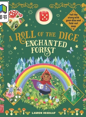 魔法森林奇遇记Lauren De Graaf A Roll of the Dice Game Book Enchanted Forest 英文原版儿童冒险故事绘本精装 大音