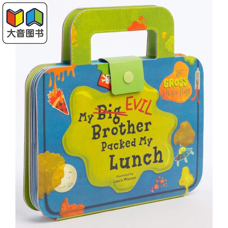 异形书午餐盒 My Big Evil Brother Packed My Lunch英文原版儿童纸板书翻翻书活动与玩具书绘本图画书进口大音-封面