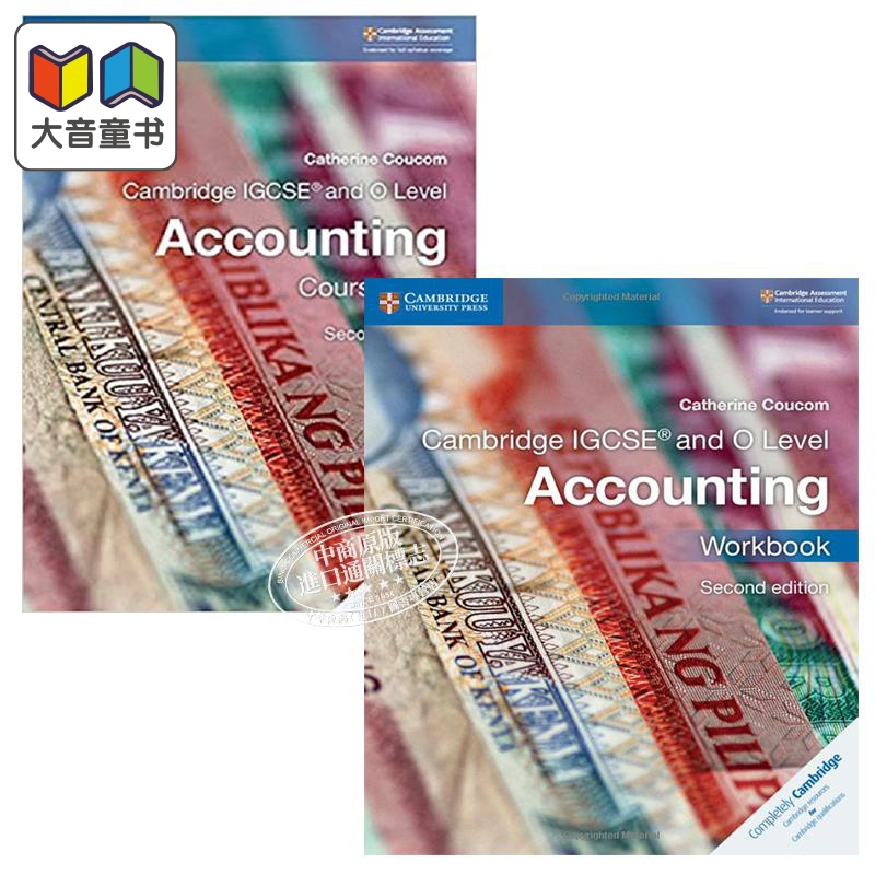 Cambridge IGCSE and O Level Accounting Coursebook/Workbook 剑桥会计课程 教材课本/练习册 可选 2018 第二版 书籍/杂志/报纸 原版其它 原图主图