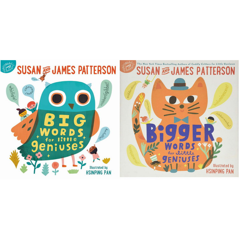 Susan Patterson Big Words for Little Geniuses小天才的大话1 2 英文原版进口 儿童学习绘本图画书插图可爱有趣 大音