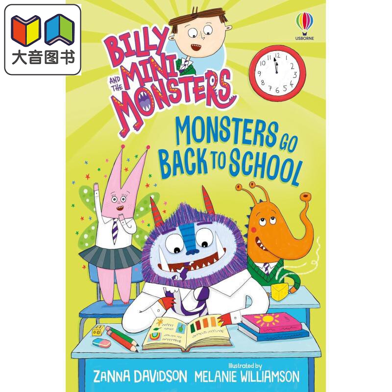 比利和迷你怪兽17 回学校啦 Billy and the Mini Monsters Monsters Go Back to School 英文原版 儿童绘本故事书 大音