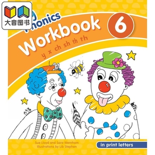 快乐自然拼读练习册6 印刷体 Jolly 英语 Workbook 美式 大音 Phonics