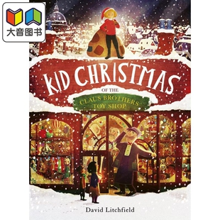 Kid 孩子们 故事图画书 儿童绘本 玩具店David Toy Claus Christmas The Brothers Shop英文原版 大音 Litchfield