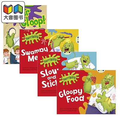 Pearson Bug Club Gloop Story 培生虫子俱乐部 格洛皮的故事套装4册 自然拼读图画书 5-6岁 1年级 英文原版 大音
