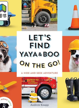寻找莫莫4 我们在路上找亚亚和布吧 Lets Find Yaya and Boo on the Go 英文原版进口书 儿童纸板书 捉迷藏冒险 大音