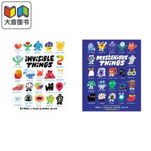 预售 Andy J. Pizza 儿童绘本2册 不可思议的东西+看不见的东西 Mysterious Things Invisible Things 英文原版 童书 大音