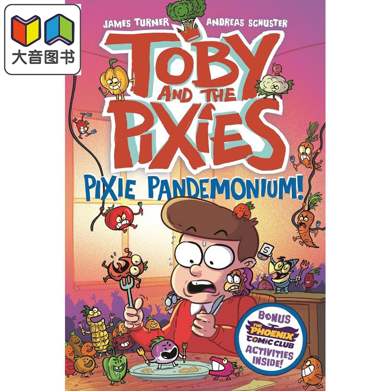 预售 托比与小精灵3 精灵大乱斗 Toby And The Pixies Pixie Pandemonium 英文原版 儿童漫画故事 图画小说 进口童书 大音
