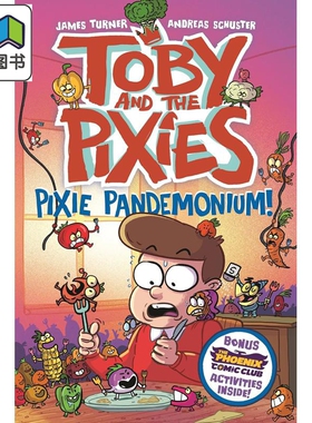 托比与小精灵3 精灵大乱斗 Toby And The Pixies Pixie Pandemonium 英文原版 儿童漫画故事 图画小说 进口童书 大音