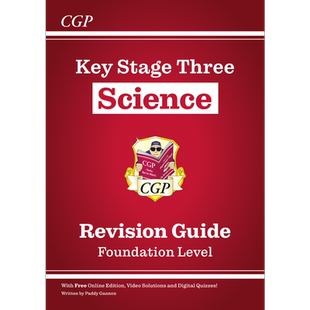 英国原版CGP教辅 KS3科学学习指南-基础KS3 Science Study Guide - Foundation 中学教辅 英文 学习参考书 大音
