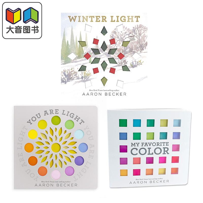 凯迪克荣誉作家兼插画家Aaron Becker 英文原版光影颜色书3册 My Favorite Color You Are Light Winter Light 大音