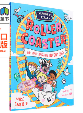奇趣百科 过山车及其他有趣发明 The Worlds First Rollercoaster英文原版进口 儿童科普绘本 知识百科图画书7岁+ 大音