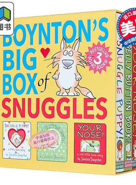 桑德拉.博因顿 拥抱的故事 3册套装 Sandra Boynton BoyntonS Big Box Of Snuggles (Boxed Set) 英文原版纸板书 大音