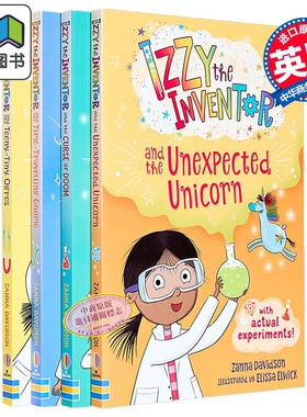 伊兹系列 小发明家伊兹1-4 Izzy the Inventor Series Zanna Davidson 4 Books Collection英文原版儿童小初文学 大音