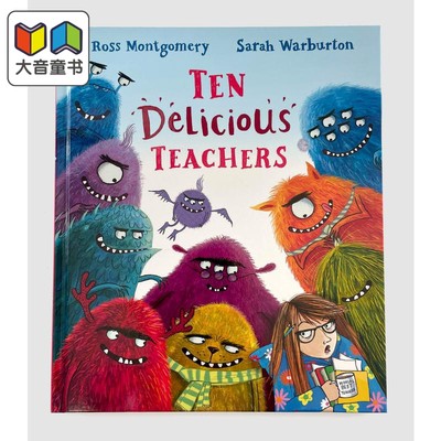 Sarah Warburton Ten Delicious Teachers 十个美味的老师 十佳老师 幼儿数数韵律启蒙绘本 英文早教益智 3-7岁