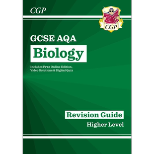 英国CGP原版 AQA考试局 GCSE Revision Guide Higher  Biology Chemistry Physics 生物物理化学英文原版含在线资源答案视频