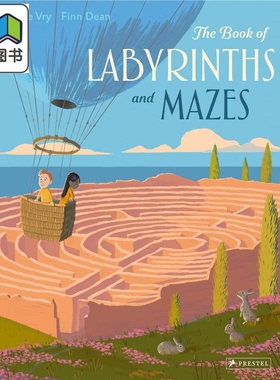 The Book of Labyrinths and Mazes 迷宫之书 英文原版 进口原版 7岁到10岁 精装 儿童益智玩乐迷宫书 Silke Vry 大音