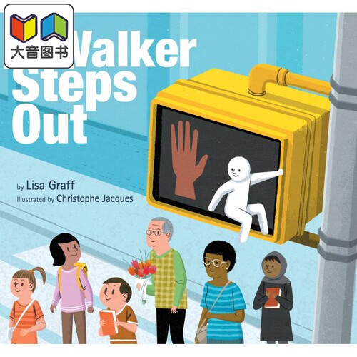 Mr. Walker Steps Out 沃克先生走出去 英文原版 进口原版 4岁到7岁 精装 儿童图画书 Lisa Graff