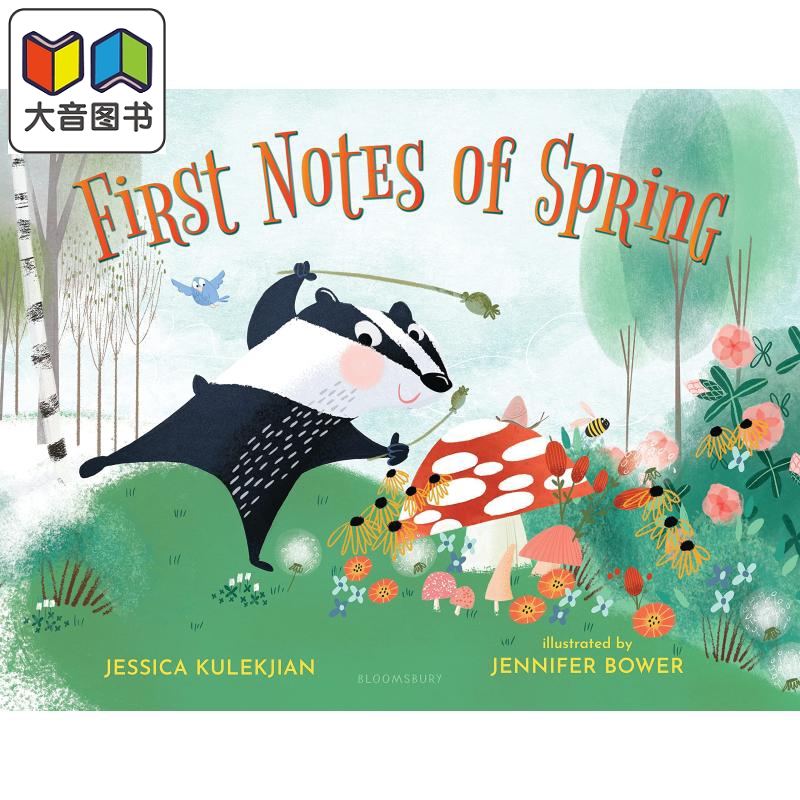 First Notes of Spring 春天的记事本 英文原版 进口原版 精装 3岁到6岁 季节 儿童图画书 Jennifer Bower