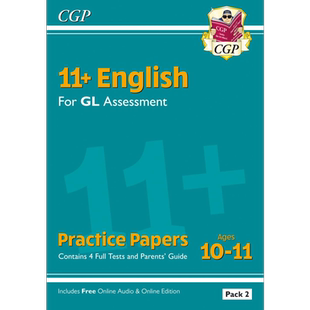 11+ GL English Practice Papers: Ages 10-11 Pack 2 (with Parents Guide & Online Edition) 大音