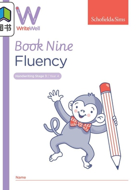 英国S&S教辅WriteWell 9: Fluency 书写训练 9: 流畅性 8-9岁 英文原版 英语单词书写练习  大音