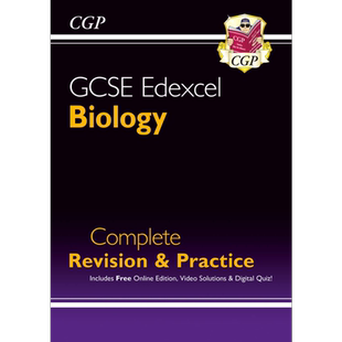 英国原版CGP 爱德思考试局 Edexcel GCSE Complete Revision & Practice Biology Physics Chemistry 练习含在线资源答案英文原版
