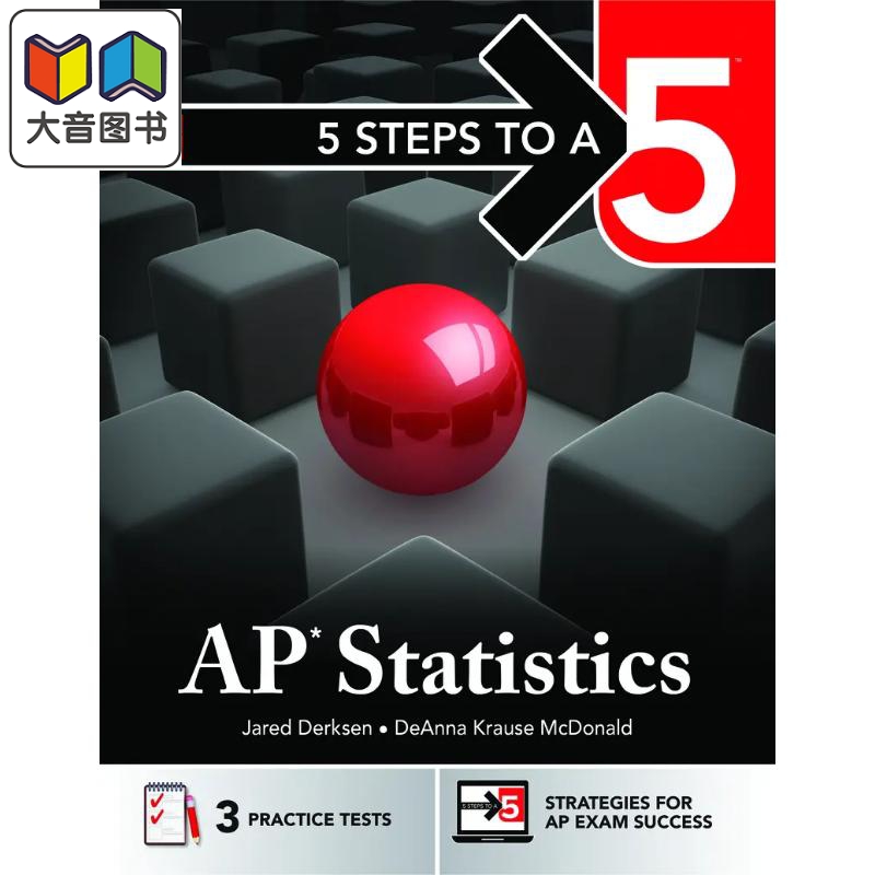 2025新版五步速成系列 AP考试统计学 5 Steps to a 5 AP Statistics Student edition 英文原版进口图书 大音