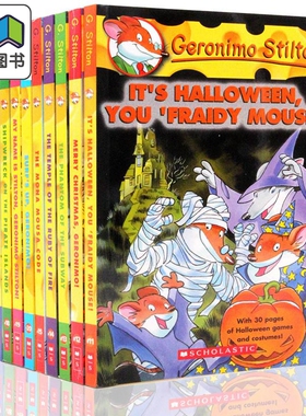 Geronimo Stilton 11-20 10-Book Bundled Set 老鼠记者套装 儿童章节桥梁书 英文原版 英语分级阅读 7-12岁 学乐探险小说小?