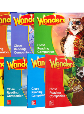 Wonders Close Reading Companion Grade 1-6 美国麦格劳希尔英语教材 精读同伴练习册 英文原版 一至六年级