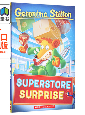 老鼠记者 76 Geronimo Stilton Superstore Surprise 桥梁章节小说故事书 彩色插图漫画 儿童文学乐探险小学读物英语分级阅读