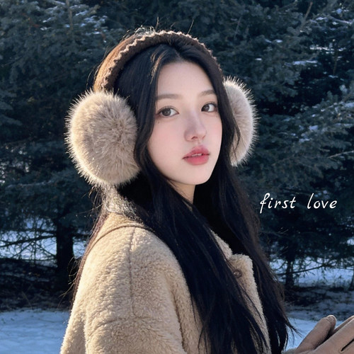 可爱毛绒百搭~耳套保暖可折叠