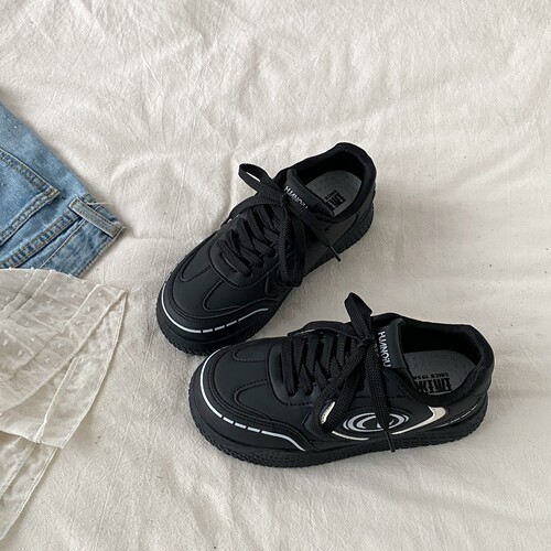 正品环球黑色德训鞋复古小众板鞋